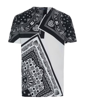 100% katoen; Dolce & Gabbana-T-shirt;  Model: G8KBAT G7DDJ S9000;  Hoogwaardige afwerking;  100% katoen;  Ronde hals, korte mouwen;  Dolce & Gabbana-logodetails