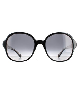 Tommy Hilfiger Round Ladies Black Dark Gray Gradient Th 1812/s Th 1812/s son unas gafas redondas de moda fabricadas en acetato ligero. La marca Tommy Hilfiger está incrustada en las patillas para mayor autenticidad.
