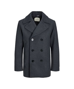 Chaqueta de hombre Captain Wool Peacoat Jacket de la marca Jack & Jones. La chaqueta está hecha de poliéster de alta calidad.  Marca: Jack & JonesNombre del modelo: Captain Wool Peacoat JacketCategoría: Chaqueta hombreComponentes: lana, poliésterColor: gris.