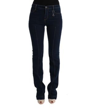 Authentieke CoSTUME NATIONAL CNC-jeans  
Strak uitlopende pasvorm  
Kleur: Blauw  
Materiaal: 100% Katoen  
Rits: Rits en knoop  
Logo-details  
Geslacht: Dames  
Maat op het label: W25