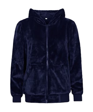 Heat Holders - Ladies Soul Warming Lounge HoodieSparen Sie sich die lästigen Heizkosten und entspannen Sie sich ganz bequem in diesem Heat Holders Soul Warming Lounge Hoodie. Das unglaublich plüschige HEATWEAVER® pelzähnliche Thermofleece mit großzügiger Passform eignet sich perfekt zum Kuscheln, Faulenzen zu Hause oder als Plüschschicht im Freien.Unser plüschiges pelzähnliches Thermofleece sorgt für maximale Wärme und ein unglaublich weiches und kuscheliges Gefühl. Der Kapuzenpulli hat eine bequeme Passform, einen durchgehenden Reißverschluss und eine kuschelige Kapuze, die für zusätzlichen Komfort sorgt, sowie zwei große, flauschige Taschen auf der Vorderseite, die Ihre Hände warm und kuschelig halten und dafür sorgen, dass Sie Ihr Handy nicht verlieren.Der Kapuzenpulli hat einen Tog-Wert von 1,7, wie eine Bettdecke! Dies maximiert die Menge an warmer Luft, die im Inneren des Hoodies gehalten wird, und sorgt für absolute Wärme und ganztägigen Komfort. Sie sind aus 100% Polyester hergestellt und in 2 Farben erhältlich: Schwarz oder Marineblau. Sie haben auch 4 Größen zur Auswahl: Small (8-10), Medium (12-14), Large (16-18) & X-Large (20-22). Sie sind vollständig in der Maschine waschbar, nicht trocknergeeignet.Extra ProduktdetailsWärmeträger-Damen-HoodieSeelenwärmendes Lounge-DesignKuscheliges pelzähnliches Thermofleece mit 1,7 Tog-WertReißverschluss in voller LängeDick, warm und kuscheligWeiche, plüschige Kapuze4 Damengrößen: S, M, L & XErhältlich in Schwarz & Navy100% PolyesterMaschinenwaschbar