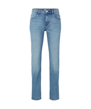 Diese Jeans ist ein zeitloser Klassiker, der in keinem Kleiderschrank fehlen sollte. Sie hat einen schmalen Schnitt und eine normale Leibhöhe. Die Jeans ist aus einer bequemen Baumwollmischung mit Elastan gefertigt, die für eine optimale Passform und Bewegungsfreiheit sorgt. Die Jeans ist im 5-Pocket-Stil gefertigt und hat zwei Seitentaschen, eine Münztasche und zwei Gesäßtaschen. Gürtelschlaufen vervollständigen den klassischen Stil. Die Hose wird mit einem Knopf und einem Reißverschluss geschlossen. Der typische Label-Patch hinten am Bund rundet das Design ab.