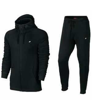 Mens Nike Sportswear Modern Fleece Tracksuit.
Made With a Brushed Fleece for an Ultra-soft Feel.
Reglan Sleeve, Zip Up Hoodie, 2 Slanted Pockets.
Nike Sportswear Logo to Leg on the Joggers.
Tapered Fit for a Streamlined Look, Elastic Waistband With Drawcord.
Side Zipper Pockets for Small Storage.
Elastic Ankle Cuffs and Added Nike Detail for Added Sports Style.
Slip Pockets, Brushed Fleece Lining.