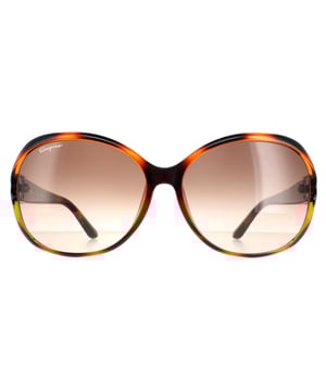 Salvatore ferragamo ovalada mujer tortuga marrón degradado sf770sa sf770sa son un hermoso estilo de gran tamaño con una elegante abertura lateral y diseño estructurado templos