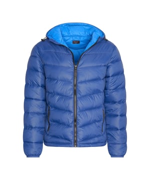 Chaqueta de invierno con capucha Cappuccino Italia para hombre. La chaqueta de invierno con capucha está hecha de poliéster y tiene un corte regular.  Marca: Cappuccino ItaliaNombre del modelo: Hooded Winter JacketCategoría: chaqueta hombreComposición: poliésterColor: azul