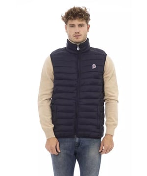 Chaleco de Hombre  
  Acolchado Horizontalmente  
  Parche en el Pecho en Contraste  
  Parte Inferior con Elastano a Juego  
  Aislamiento Ligero (aproximadamente 100g)  
  Hecho de Poliamida  
Material: 100% Poliamida