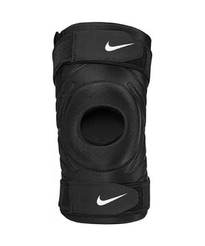 30% Polyester, 30% Neoprene, 20% Thermoplastic Rubber, 10% Spandex. Fabric: Mesh. Adjustable, Articulated Gusset, Gel Padding, Low Profile, Open Patella. Fabric Technology: Breathable, Dri-FIT, Durable. Fastening: Hook and Loop, Pull-On. Design: Logo, Textured.