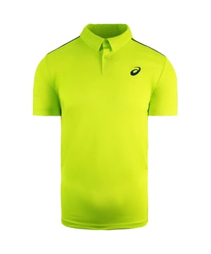 Asics Short Sleeve Collared Green Mens Player Tennis Polo Shirt 132401 0416
100% Polyester