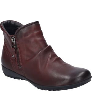 Deze rode enkellaars is voor jou gemaakt van slijtvast nappaleer. De schoen is warm gevoerd met textiel van hoge kwaliteit voor de winter. Het model Naly 41 is gemakkelijk aan te trekken dankzij een slimme ritssluiting. JOSEF SEIBEL maakt vaak gebruik van de AGO-productiemethode om een langdurige, stabiele pasvorm te garanderen. Met de normale schoenwijdte G is de enkellaars Naly 41 ideaal op maat gemaakt voor de normale voet. Met Naly 41 geniet je van meer vrijheid in je vrije tijd.