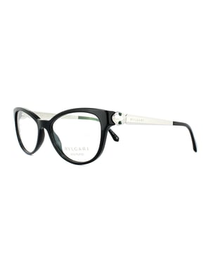 Bvlgari 4137kb 5190 glasses have a black frame and are made of metal and plastic. They have a cat eye shape and are designed for women.