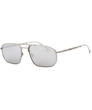 Maak een statement met deze Hugo Boss-zonnebril. Ze zijn vervaardigd met stijl en elegantie en bieden 100% UV-bescherming, waardoor ze het perfecte accessoire zijn voor een onvergetelijke look. Het perfecte accessoire om je stijl een boost te geven! Lensbreedte = 59 mm, neusbrugbreedte = 18 mm, armlengte = 145 mm, gemaakt in China Hugo Boss Silver 1446 0R81 JT zonnebril Zonnebrillen, zonnebrillenkoker, schoonmaakdoekje en onderhoudsinstructies allemaal inbegrepen, 100% bescherming tegen UVA- en UVB-zonlicht en conform Britse norm EN 1836:2005 Stijlcode: 1446 0R81 JT