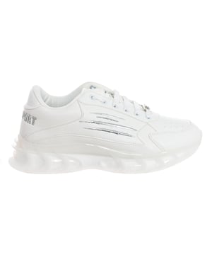 Zapatillas deportivas Plein Sport.
Zapatillas deportivas de media altura, ideales para el día a día.
Tejido cómodo y transpirable.
Nombre de la marca grabado en la parte trasera.
Insignia en la lengüeta.
Estampado de garras en el lateral.
Ajustable mediante cordones.
Costuras vistas a tono.
 Composición: Exterior: Sintético; Interior: Textil+piel; Suela: Sintético
 Cuidados:
Limpiar con un trapo húmedo.