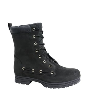Sebago dorset encaje de cuero negro botas impermeables de invierno b512100 b35c