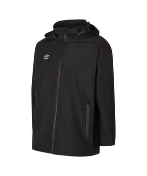 Material: 100% Polyester. Gewebe: Mesh, TPU. Design: Reflektierend, gestapeltes Logo. AquaGuard-Reißverschluss, Knebelversteller. Ausschnitt: Kapuze. Ärmel-Typ: Langärmelig. Kapuzen-Merkmale: Verdeckt, faltbar. Taschen: 2 Seitentaschen, Reißverschluss. Verschluss: Durchgehender Reißverschluss. Wasserdichte Bewertung: 8000mm. 5000g/m²,/24hrs.