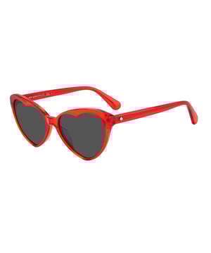Kate Spade Vrouwen Zonnebril VELMASC9AF7IR - Materiaal: Acetaat - Kleur frame: Rood - Afmetingen: 57/17/140 mm (Diameter lens / Brug formaat / Lengte veren)