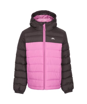 Gewatteerd jack voor kinderen. Gekweekt op kap. 2 zakken. Contrasterende ritssluiting. Water- en windbestendig. 100% Polyester. Let op: Past bij uw normale maat..