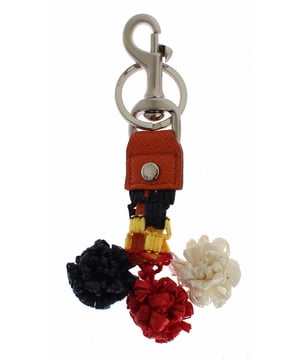 Dolce & Gabbana Sicily Raffia Keychain
  100% Authentic and brand new with tags
  From the exclusive MainLine Dolce & Gabbana collection
  Multicolor design with silver metal detailing
  Motive: SICILY Raffia
  Material: 70% Raffia 30% Leather
  Keyring attachment with lobster clasp
  Logo details
  Made in Italy