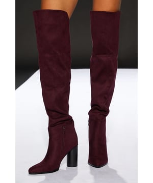 Runway Thigh High Heeled Boots