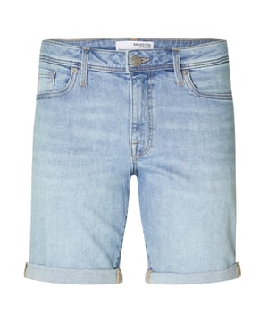 
Heren short van het merk Selected. De short is gemaakt van hoogwaardig katoen en elastaan. De fijne mix van deze materialen zorgt voor een heerlijk draagcomfort. De short heeft een slim fit pasvorm.