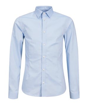 Ontdek tijdloze elegantie met dit jongenshemd met lange mouwen. De normale pasvorm biedt een klassieke look voor elke gelegenheid. De Kent-kraag geeft het overhemd een geraffineerde look. Met een elegante knoopsluiting is het gemakkelijk aan te trekken en ziet het er altijd goed uit. De verstelbare manchetten met 2 knopen zorgen voor een pasvorm op maat en een vleugje verfijning. Een afgeronde zoom geeft het overhemd een moderne touch. Geniet van het hoge comfort en de eersteklas afwerking van dit tijdloze kledingstuk. Ideaal voor stijlbewuste jongens die comfort en elegantie waarderen. Of je het nu draagt voor formele gelegenheden of voor een smart casual look - dit overhemd zal je vergezellen op je stijlvolle reis.