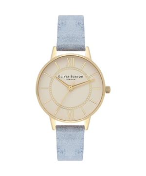 Olivia Burton OB16WD82 - Herrenuhr Quarz aus Edelstahl• Material: Edelstahl• Glas: Mineral• Armband: Kunstleder• Farbe: Gold• Wasserbeständigkeit: 10 m (1 ATM)• Gehäusegröße: 30 mm