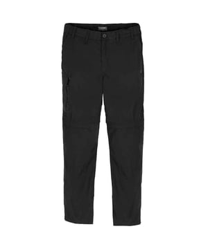 65% gerecycleerd polyester, 35% katoen. Stof: Gepsychroniseerd. 160 g/m². Ontwerp: Logo. Geschikt: Regelmatig. Gordellussen, Cabrio, Hielband, Versterkte knie, Versterkte zitting, Ritssluiting, Afritsbare benen. Stoftechnologie: DWR afwerking, EcoShield, NosiDefence. Zakken: 2 Zijzakken, 2 Achterzakken, 1 Dijbeenzak. Waistline: Deel Elastiek. Zonne-rating: UPF 40+.
