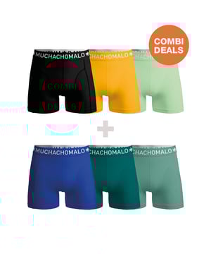 De Boxershorts/Onderbroeken van Muchachomalo zitten als gegoten en zijn gemaakt van hoogwaardig katoen. Een zachte elastische logotailleband van microvezelstof zorgt voor extra comfort. Specificaties •	Normale Pasvorm •	Vlakke gestikte naden voor extra comfort •	Zachte Waistband met het Muchachomalo Logo Onderhoud •	Wassen op 30 graden •	Niet in de droger •	Strijken op matig warme stand (2 stippen) Waarom Muchachomalo? Muchachomalo werkt alleen met fabrieken die BSCI en OEKO-TEX gecertificeerd zijn. Deze fabrieken hebben als doel arbeidsomstandigheden continu te verbeteren. Zij strijden voor het recht op het vormen van een vakbond, veilige werkomstandigheden en zijn tegen dwang- en kinderarbeid. Ook stellen zij consumenten en bedrijven in staat om zelf verantwoordelijke beslissingen te nemen die onze planeet beschermen voor de toekomstige generaties.