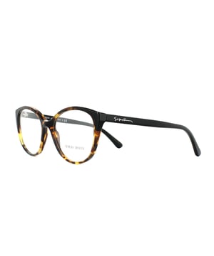 Giorgio Armani bril AR7138 5584 Geel Havana en Black 52mm hebben een plastic frame dat een kattenoogvorm is en voor vrouwen is