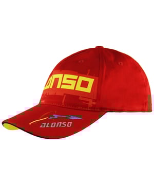 Gorra Puma Fernando Alonso Ferrari Ajustable Rojo Amarillo Snapback Unisex 760950 02
