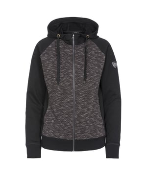 Materiaal: (stof 1) - 65% polyester/35% katoen, (stof 2) - 95% polyester/5% elastaan. Volledige ritssluiting. Contrasterende voorpanelen met stiksels. Verstelbare gegroeide kap. Geribbelde manchetten & zoom. Zakjes voorin. Badge detail op de mouw. Borstomvang (ongeveer): XS - 81cm, S - 86cm, M - 91.4cm, L - 96.5cm, XL - 101.5cm, XXL - 106.5cm.