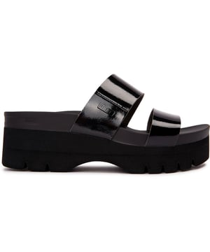 Experience Luxury In Summer Style With The Reef Cushion Vista Higher Platform Sandals. The Vegan Upper, Soft, Cushioned Footbed And Ample Arch Support Give Your Feet A Comfy Ride. The Platform Sole And Heel Cup Offer Stability And Comfort. These Glossy Black Sandals Combine Fashion And Function. Pamper Your Feet With Reef Cushion Vista Hi.