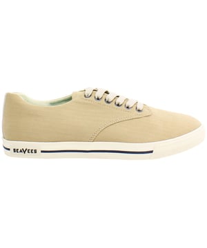 Seavees Hermosa Surfwash Lace-Up Canvas Marrón para Hombre HERMOSA_SURFWASH_AM_GRAVEL HERRINGBONE