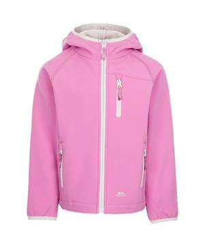 Softshell-kledingstuk. Gekweekt op kap. 3 contrasterende zakken met rits. Contrastbinding bij capuchon en manchetten. 94% Polyester, 6% Elastaan. Trespass Childrens Borstomvang (ca.): 2/3 Jaar - 21in/53cm, 3/4 Jaar - 22in/56cm, 5/6 Jaar - 24in/61cm, 7/8 Jaar - 26in/66cm, 9/10 Jaar - 28in/71cm, 11/12 Jaar - 31in/79cm.
