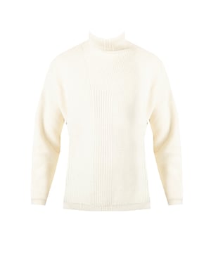 Estilo holgado
Trenzado de trenza
Con cuello alto
Escote rematado con enrollamiento
Mangas y bajos terminados con puño acanalado
Detalle de marca en la nuca
Hecho de tejido de alta calidad con mezcla de lana