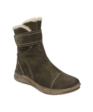 Estos botines están fabricado con piel de becerro fina, lo que los hace muy duradero. Para que los pies estén realmente calientes, este acogedor botín está forrado con felpa. El práctico cordón deportivo proporciona al pie la mejor al caminar y al estar de pie. Este modelo también está equipado con una plantilla intercambiable. El método de fabricación Strobel permite un uso prolongado. Con la anchura de zapato G el modelo es especialmente cómodo. Conny 01 le da la libertad de seguir su propio camino.