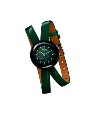 Folli Follie Dameshorloge Kwarts Zwart• Materiaal kastdeksel: Roestvrij staal• Soort glas: Mineraal• Materiaal Band: Leer• Kleur kast: Zwart• Waterdichtheid: 0 m (0 ATM)• Diameter: 28 mm