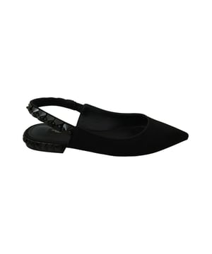 Prachtig gloednieuw met labels 100% authentieke Dolce & Gabbana-schoenen
  Model: Sling back flats
  Materiaal: 85% Zijde 10% Viscose 5% Elastaan
  Kleur: Zwart
  Zwarte kristallen
  Leren zool
  Logo details
  Vervaardigd in Italie