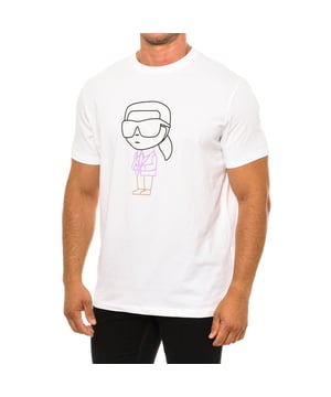 Camiseta manga corta 755400 hombre Karl Lagerfeld.

Presenta un cuello redondo acanalado, aportando un detalle texturizado y de estilo clásico.
Cuenta con un estampado de la marca Karl Lagerfeld en el frontal.
Lleva el nombre de la marca Karl Lagerfeld estampado en una de las mangas.
El corte y diseño sencillo permiten versatilidad en los looks y facilidad de combinación.
Esta camiseta de manga corta de Karl Lagerfeld es una prenda casual y polivalente, adecuada para múltiples ocasiones.
Su sencillez y comodidad, junto con el prestigio de la marca, la convierten en una opción atractiva y versátil.
 Composición: 95% Algodón, 5% Elastano
 Cuidados:
Lavar a temperatura máxima 30º.
Planchar a baja temperatura.
No usar lejía.
No usar secadora.
No lavar en seco.