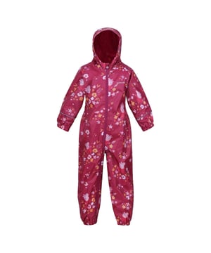 100% Polyester. Fabric: Isolite. Design: Floral, Logo. Lining: Mesh, Taffeta. Characters: Peppa Pig. Hem: Elasticated. Cuff: Elasticated. Neckline: Hooded. Sleeve-Type: Long-Sleeved. All-Over Print, Taped Seams. Fabric Technology: Breathable, DWR Finish, Lightweight, Waterproof, Windproof. Hood Features: Elasticated, Grown On Hood. Fastening: Pull-On. 100% Officially Licensed. 5000g/m¬≤/24hrs.