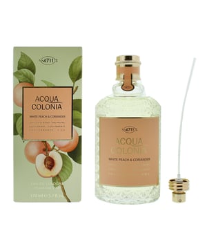 The house of 4711 launched "4711 Acqua Colonia White Peach & Coriander", a unisex fragrance, in 2017. Created by Alexandra Monet "4711 Acqua Colonia White Peach & Coriander" mixes notes of Citruses, Coriander, Green Notes, Herbal notes and White Peach. Peach is the dominant note here, though it's light, soft peach scent that helps make "4711 Acqua Colonia White Peach & Coriander" an ideal scent for every day wear in the warmer months.