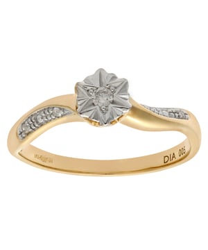 Oro blanco de 9 quilates (375): 1,8 g; # Diamante: 0.05ct