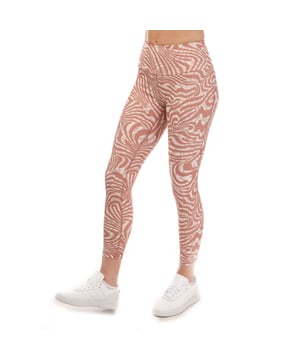 Womens adidas Yoga Essentials Printed 7-8 Leggings in clay strata - wonder taupe.- Elastic waist.- Seven-eighths length.- Soft and flexible feel next to skin.- Moisture-absorbing AEROREADY.- Allover print.- Tight fit with high rise.- Main Material: 75% Polyester (Recycled)  25% Elastane.- Ref: IC8304