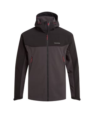 97% Polyester, 3% Elastaan. Materiaal: Gerecycleerde materialen. Stof: Honingraat, Microfleece, Softshell. Ontwerp: Contrasterende details, Logo. Trim: Polyester. Stoftechnologie: Aqua Dry, H2OShield, Isolerend, Waterafstotend, Windbestendig. Halslijn: Kap, Inkeping. Mouwtype: Met lange mouwen. Eigenschappen capuchon: Trekkoord, Opgenaaid. Zakken: 2 Zijzakken, Rits. Bevestiging: Volledige ritssluiting. Waterdichte classificatie: 20000mm. Hem: Verstelbaar. M: 40 in.