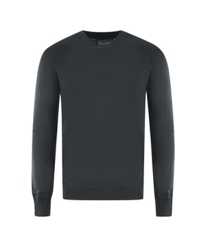 Suéter negro con cuello en V de golf de Lyle & Scott. Manténgase cómodo y con estilo con el jersey Lyle & Scott Branded. Este jersey se ajusta a la talla real y presenta el logotipo de la marca Lyle & Scott. ¡Hacer una declaración nunca se vio ni se sintió tan bien! Dobladillo y puños elásticos, jersey con cuello redondo, suéter negro Lyle & Scott. 50% Lana Merino, 50% Acrílico. Ajuste regular, se ajusta a la talla real. Código de estilo: KN1250E 572