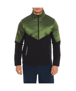 Technical jacket Vuarnet.
 Long neck.
 Zip closure.
 Two pockets with zipper closure on the sides with the brand.
 Two internal open pockets.
 Brand logo on one sleeve.
 Seams seen in tone.
 Composition: 92% Polyester, 8% Elastane
 Care:
Handwash.
 Do not iron.
 Do not use bleach.
 Do not use dryer.
 Do not dry clean.