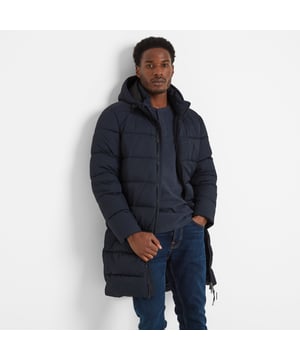 The Radley is made for outdoor lovers who value style, functionality and above all, warmth. Designed to keep you cosy through the chilliest of chills, it provides reliable light rain protection with its water-repellent coating (WR) and wind resistance, ensuring you stay comfortable come drizzle or shine. Featuring an insulated filling crafted from recycled plastic bottles, its chunky quilted design adds a touch of rugged style and enhances insulation for added cosiness. The toggle adjusters on the fixed hood opening give you an extra touch of wind and light rain protection for your face, and the handy zip guard also prevents catching on your chin. The Radley comes complete with two lower zip pockets and an inner zip pocket, offering ample storage for your phone, wallet and keys, ultimately hitting the brief as a fine winter jacket for cold, blistery days.