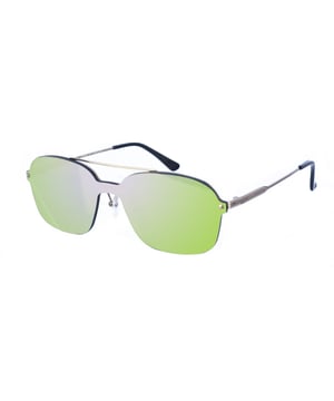 Gafas de sol Kypers con montura de metal.
Color Plateado
Forma ovalada.
Lentes de color Rosa
Patillas de metal y acabado en acetato, con el nombre de la marca grabado.
100% Protección UV. 
Cristales antirreflejo polarizados.
Incluye una funda de tela de protección.

Medidas  Alto lente: 45 mm
Ancho lente: 136 mm.
Puente: 15 mm.
Patillas: 135 mm.

Limpieza y manutención:
-Limpiar las gafas con agua y jabón (neutro).
- No utilice paños sucios o abrasivos, que puedan alterar las características de los filtros.
- Utilice solo accesorios y repuestos originales.