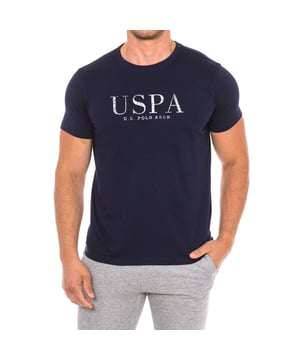 Kurzarm-T-Shirt U.S. POLO ASSN.
 Rundhalsausschnitt mit geripptem Abschluss.
 Markenprint auf der Vorderseite.
 Nähte im Farbton gehalten.
 Zusammensetzung: 90% Baumwolle, 10% Viskose
 Pflege:
Bei maximaler Temperatur von 30º waschen.
 Bei niedriger Temperatur bügeln.
 Kein Bleichmittel verwenden.
 Keinen Trockner verwenden.
 Nicht chemisch reinigen.