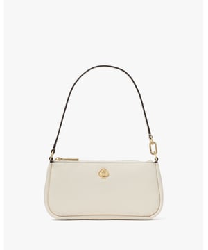 Kayla Pebbled Leather Convertible Wristlet, Metal Spade Logo,  Length: 4.00 Cm,  Width: 22.40 Cm,  Height: 10.80 Cm