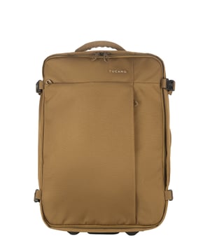 Unisex-Koffer mit Reißverschluss. eine offene Innentasche. zwei vordere Außentaschen mit Reißverschluss. fehlender Schultergurt. Griff aus Polycarbonat. ein Innenfach.  externes Material.  Innenraum aus recyceltem Polyethylenterephthalat. Maße: 36x53x20 cm. Modeprodukt